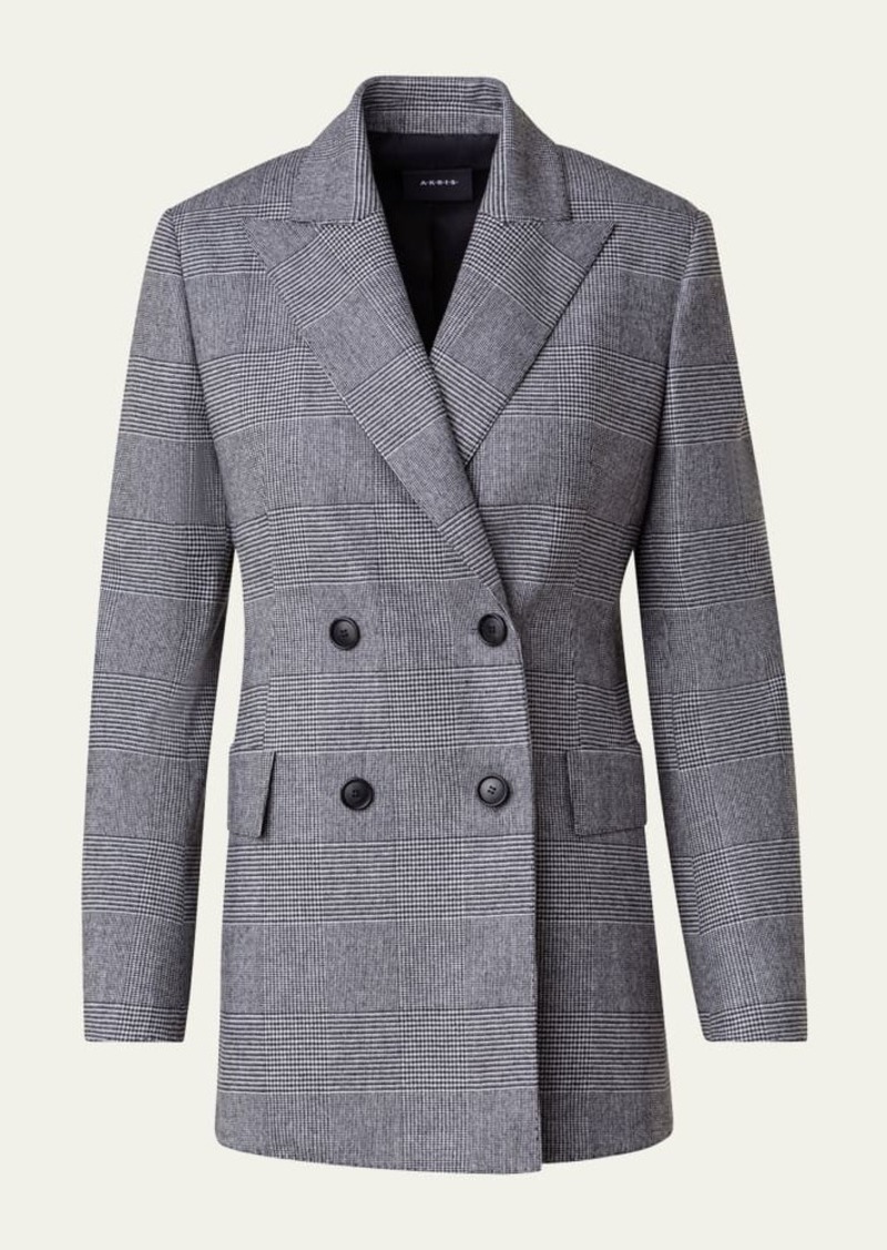 Akris Nadine Cashmere and Wool Blazer Jacket