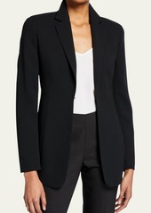 Akris Odette Long Wool Blazer Jacket