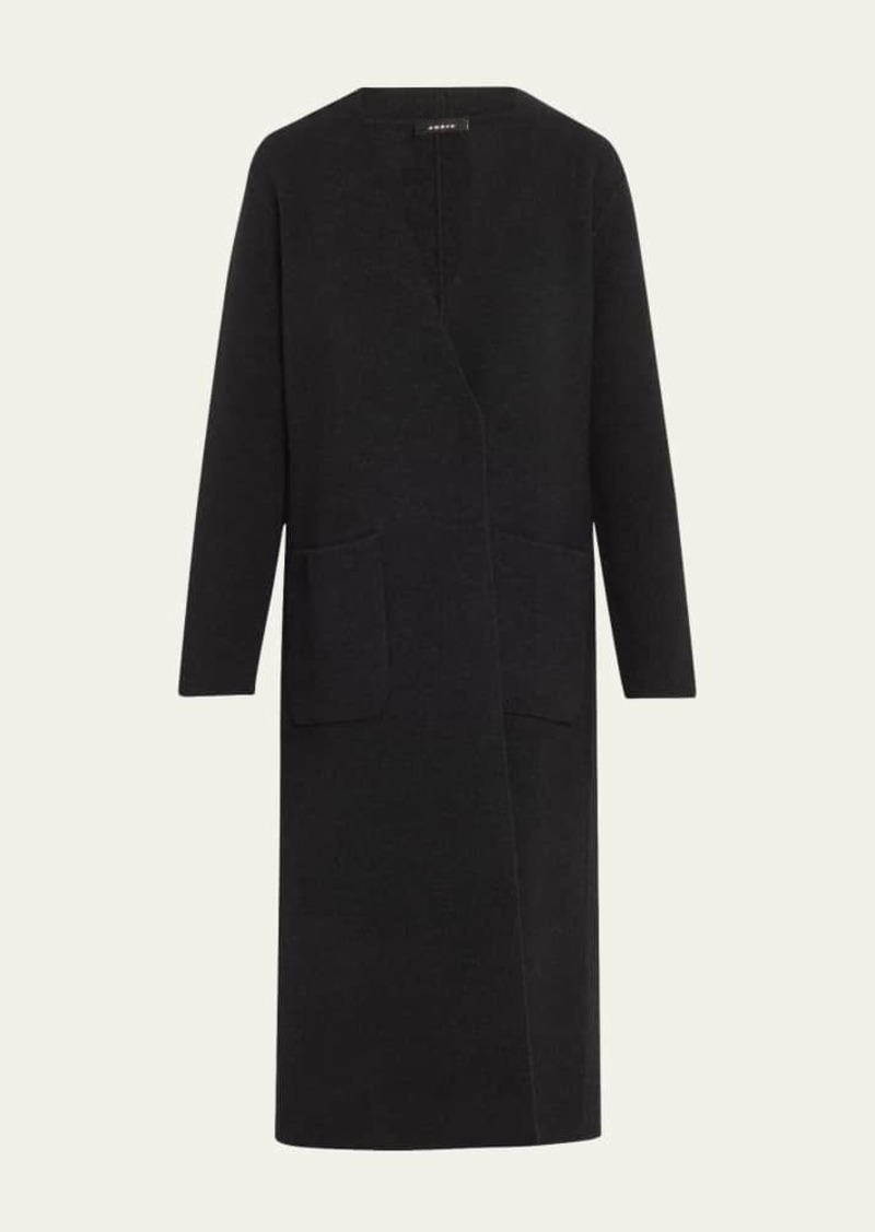 Akris One-Button Cashmere Coat