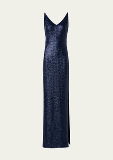 Akris Sequined Jersey Column Gown