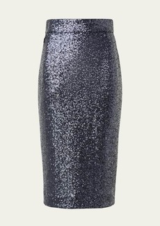 Akris Sequined Jersey Pencil Skirt