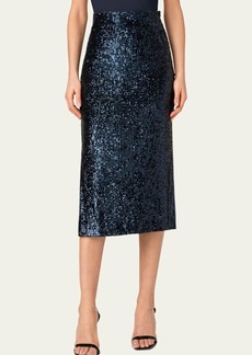Akris Sequin-Embellished Midi Pencil Skirt
