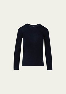 Akris Silk Cotton Seamless Rib Fitted Sweater