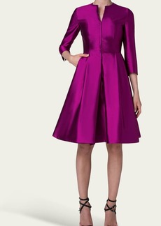 Akris Silk Knee Length Coat Dress