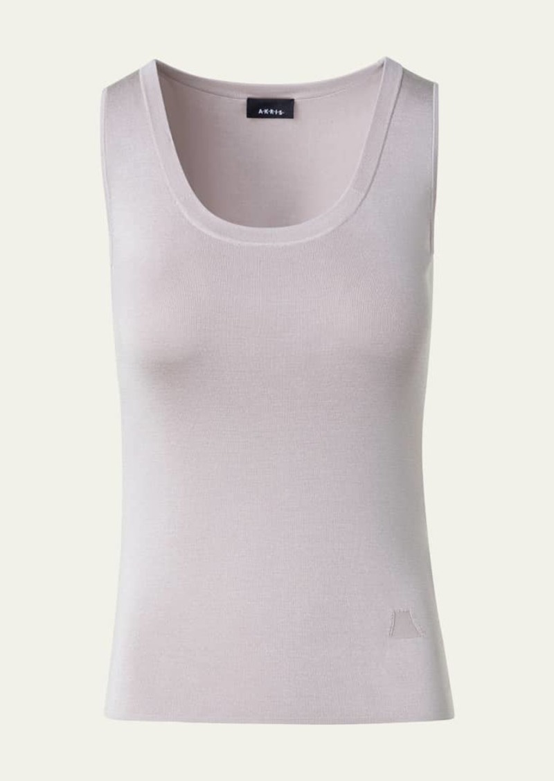 Akris Silk Stretch Knit Tank