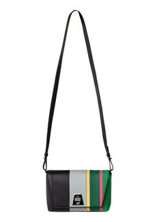 Akris Small Anouk Calfskin & Horsehair Stripe Trapezoid Crossbody Bag in Multicolor at Nordstrom