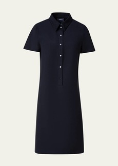Akris Snap-Front Short-Sleeve Shirtdress