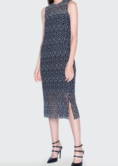 Akris St. Gallen Embroidered Lace Sleeveless Dress