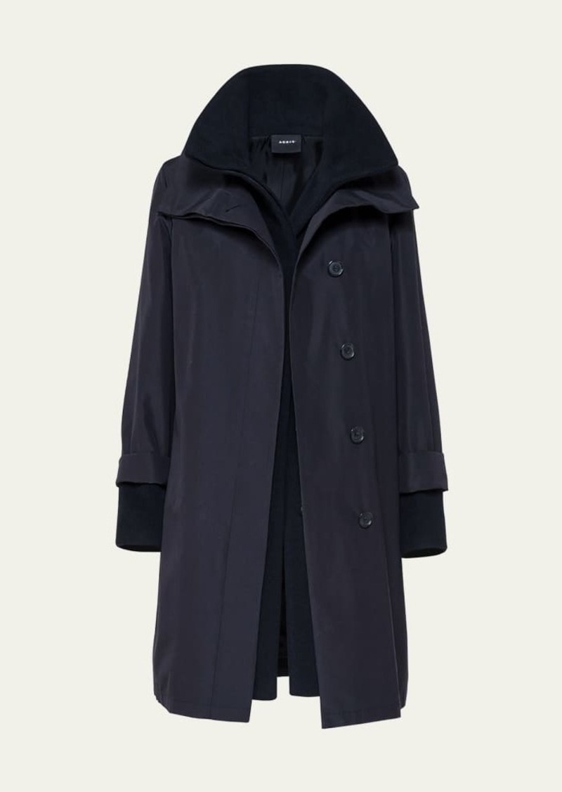 Akris Storm System Double-Breasted Coat