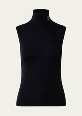 Akris Swarovski Trapezoid Embellished Cashmere Turtleneck