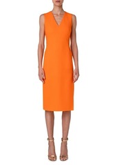 Akris Virgin Wool Crepe Sheath Dress