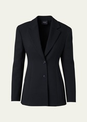 Akris Walker Double-Face Cotton Blazer Jacket