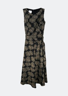 Akris Women\'s Black / Gold Belted Dandelion Dress - 4