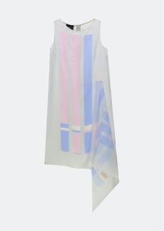 Akris Women\'s Multicolored Pastel Silk Striped Sleeveless Dress - 4 - Also in: 8
