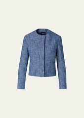 Akris Yarn Dyed Cotton Short Jacket