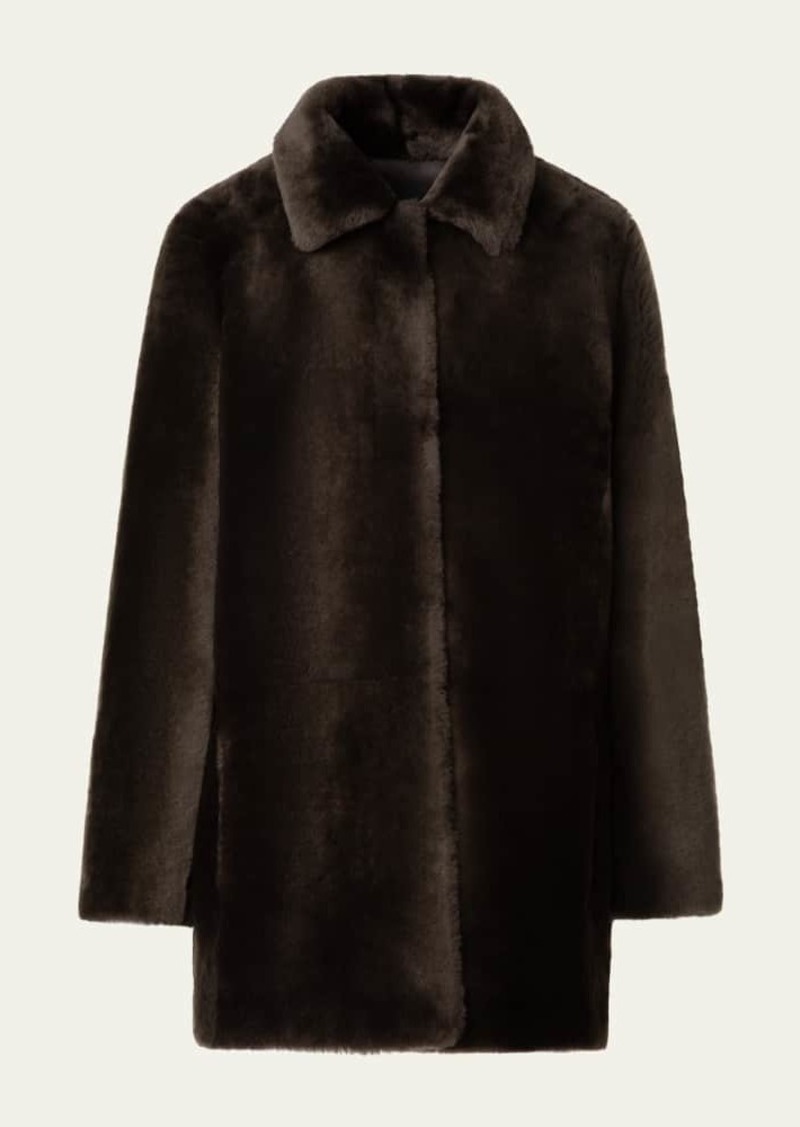 Akris Yaron Short Shearling Coat