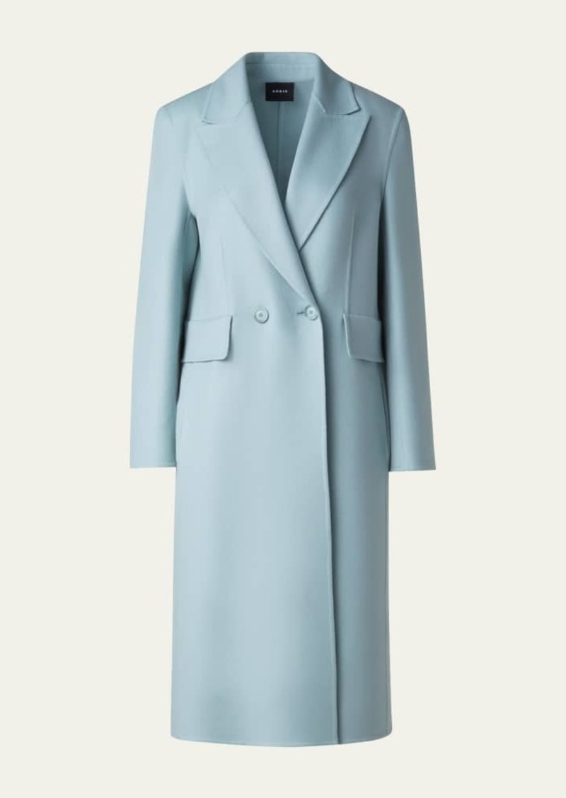 Akris Zelda Cashmere Double-Breasted Coat