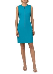 Akris Zip Front Reversible Double Face Sheath Dress in Alpsee-Aloe at Nordstrom
