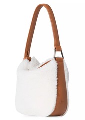 Akris Anna Mini Shearling & Lambskin Hobo Bag