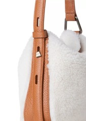 Akris Anna Mini Shearling & Lambskin Hobo Bag