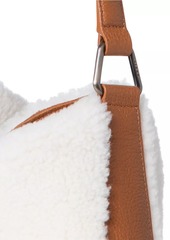 Akris Anna Mini Shearling & Lambskin Hobo Bag