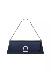 Akris Anouk Crystal-Embelished Silk Clutch-On-Chain