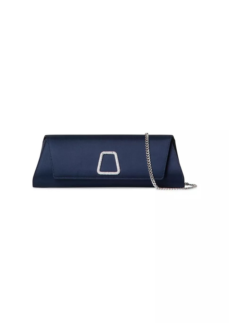 Akris Anouk Crystal-Embelished Silk Clutch-On-Chain