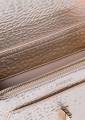 Akris Anouk Metallic Leather Envelope Crossbody Bag