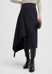 Akris Asymmetric Paneled Midi Skirt