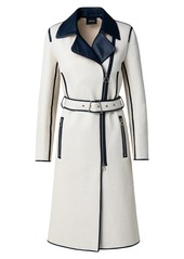 Akris Belted Colorblock Trench