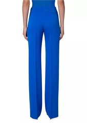 Akris Carla Pleated Straight-Leg Pants