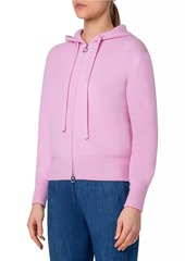 Akris Cashmere Cropped Hoodie