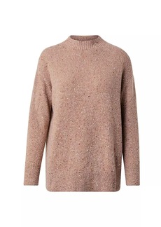 Akris Cashmere Tweed Rib-Knit Sweater