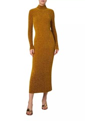 Akris Chenille Rib-Knit Tube Midi-Dress