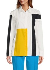 Akris Colorblock Shirt Jacket