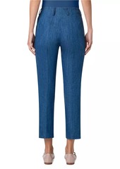 Akris Connor Denim Slim Crop Pants