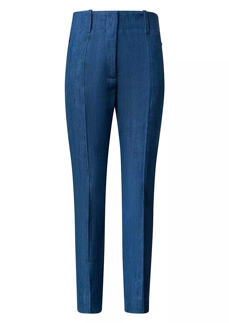 Akris Connor Denim Slim Crop Pants