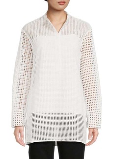 Akris Embroidered Tunic Top