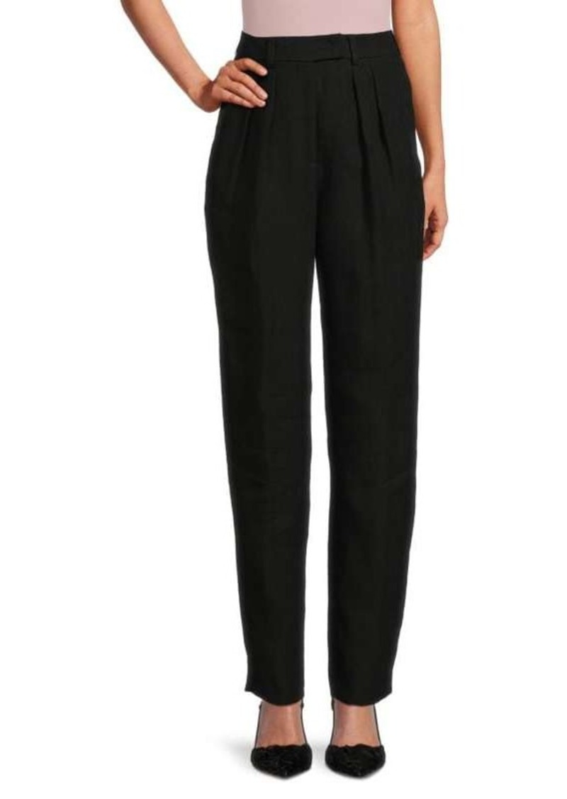 Akris Fidelia Slim Leg Linen Pants