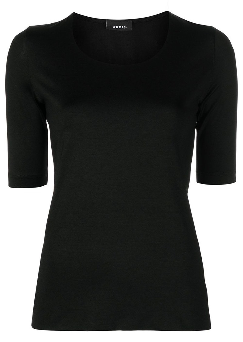 Akris fitted short-sleeve knit top