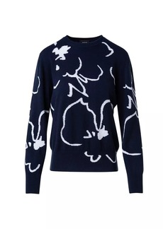 Akris Floral Intarsia-Knit Sweater