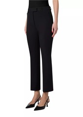 Akris Francy Wool Gabardine Bootcut Pants