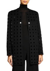 Akris Ilsa Embellished Crepe Jacket
