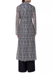 Akris Iman Silk-Blend Organza Long Coat