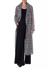 Akris Iman Silk-Blend Organza Long Coat