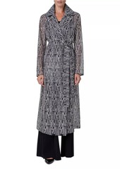 Akris Iman Silk-Blend Organza Long Coat