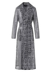 Akris Iman Silk-Blend Organza Long Coat