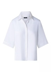 Akris Linen Voile Boxy Shirt