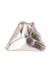 Akris Medium Ai Metallic Leather Shoulder Bag