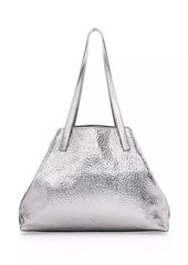 Akris Medium AI Metallic Leather Tote